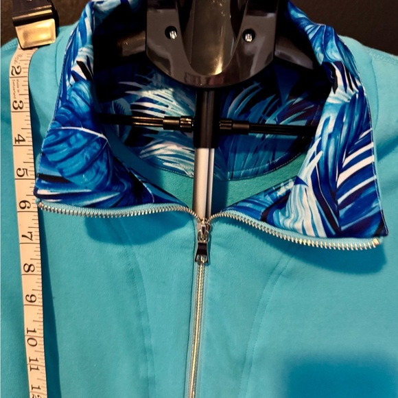 Women’s Blue Quarter Zip Pullover Sz Medium - Picture 2 of 6